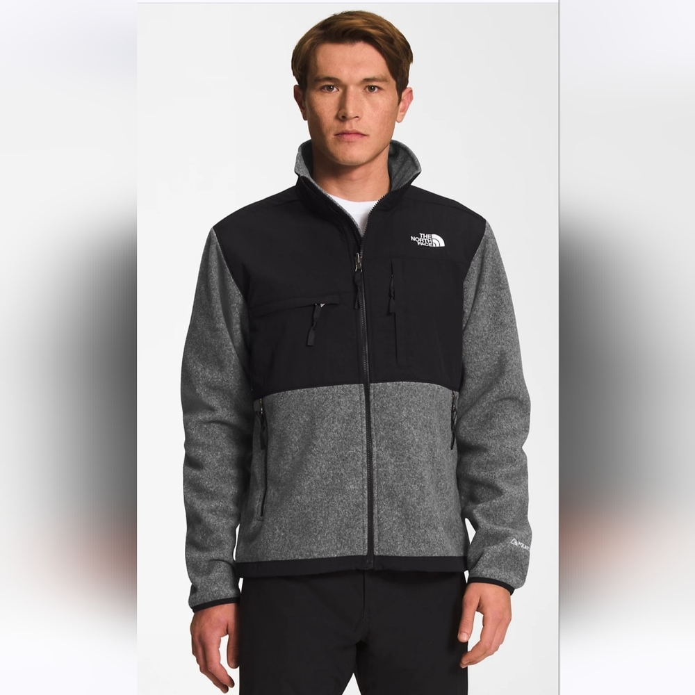 Men's The North Face Gray Fleece Denali